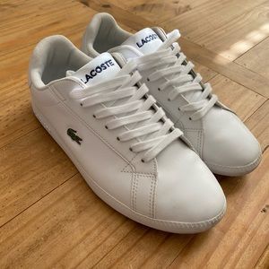 White Lacoste Sneakers ❗️COMES W/ ORIGINAL BOX❗️